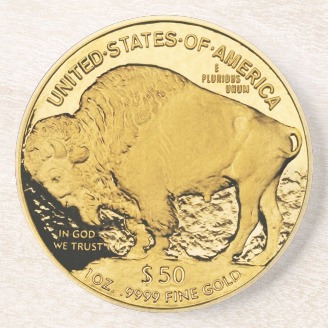 Posavasos Monstruo de monedas de oro (Frente)