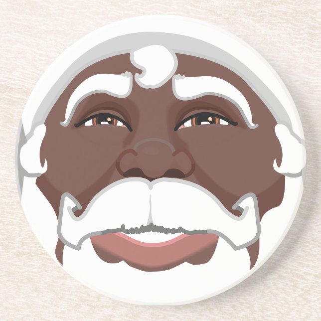 Posavasos Monstruo de Navidades de Santa Cláusula Africana (Frente)