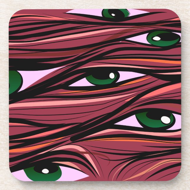 Posavasos Monstruo de ojos (Frente)