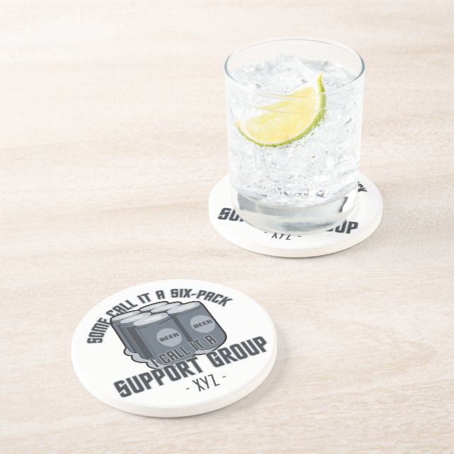 Posavasos Monstruo de personalizado de bebe de 6 envases (Lado)