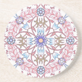 Posavasos Monstruo de piedra arenisca de la flor rosa