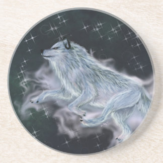 Posavasos Monstruo de piedra arenisca - Lobo espiritual