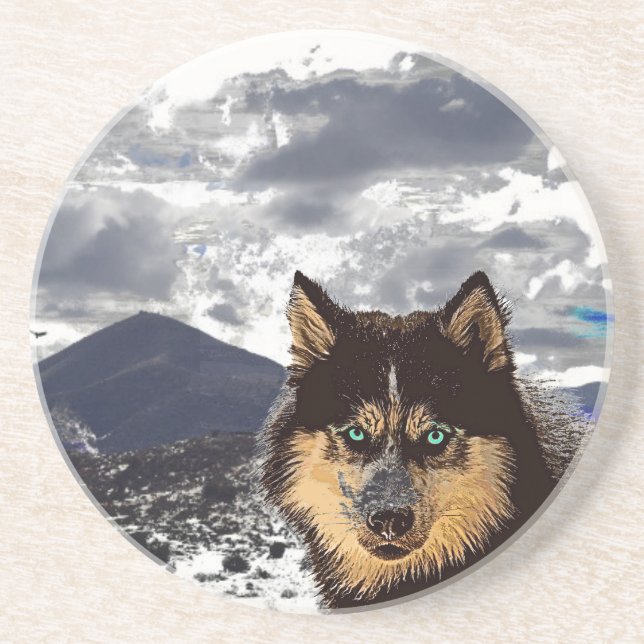 Posavasos Monstruo de piedra arenisca siberiana (Frente)