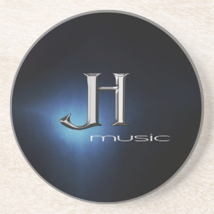 Posavasos Monstruo de piedra - Logotipo de música JH