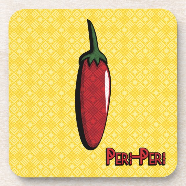 Posavasos Monstruo de plástico de Pepper Chili Peri-Peri (Frente)