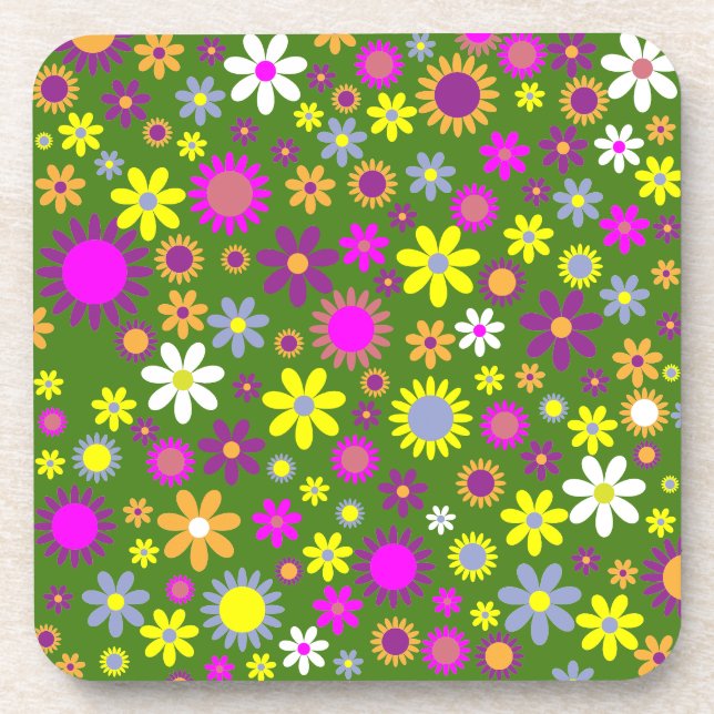 Posavasos Monstruo de plástico de potencia de flor (Frente)
