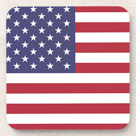 Posavasos Monstruo de plástico duro con bandera de Estados U