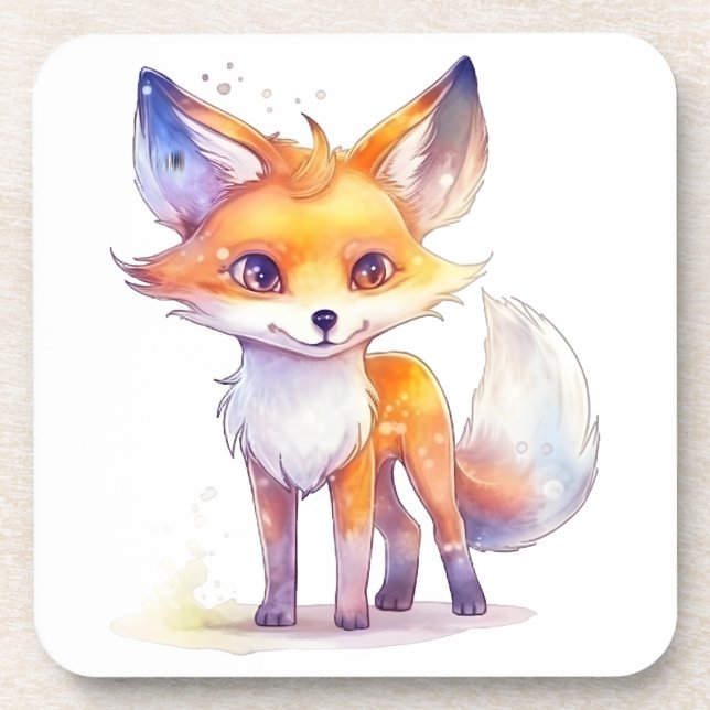 Posavasos Monstruo de plástico duro de Cul Baby Fox (Frente)