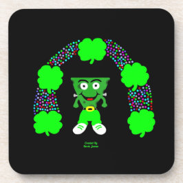 Posavasos Monstruo de plástico duro de St. Patrick's Franken