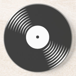 Posavasos Monstruo de registro de vinilo retro Corey Tiger 8