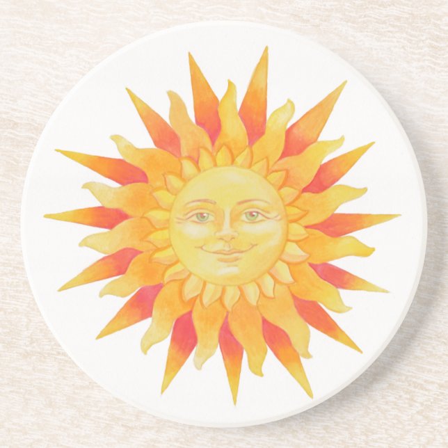 Posavasos Monstruo de Sol Sandstone (Frente)