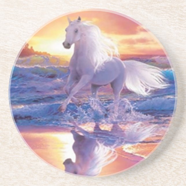Posavasos Monstruo de Stallion blanco (Frente)