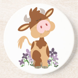 Posavasos Monstruo de vaca con Personalizado de mascado