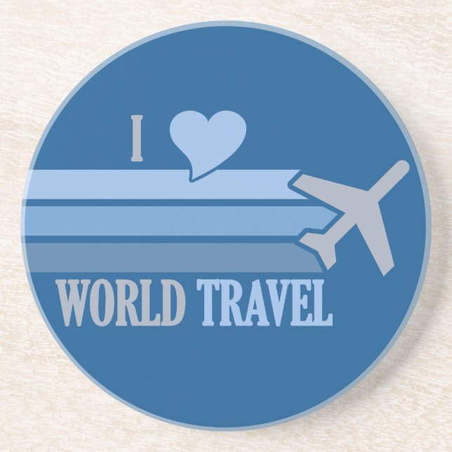 Posavasos Monstruo de viajes del mundo (Frente)