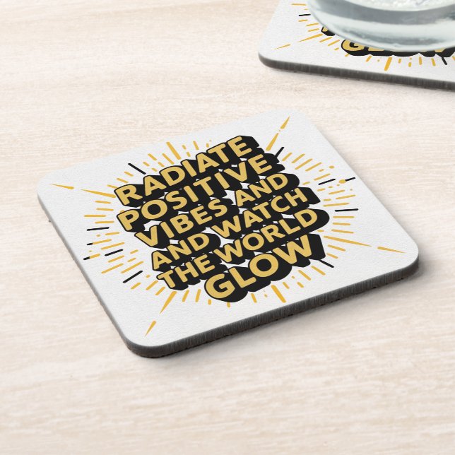 Posavasos Monstruo de vibraciones positivas (Lado Izquierdo)