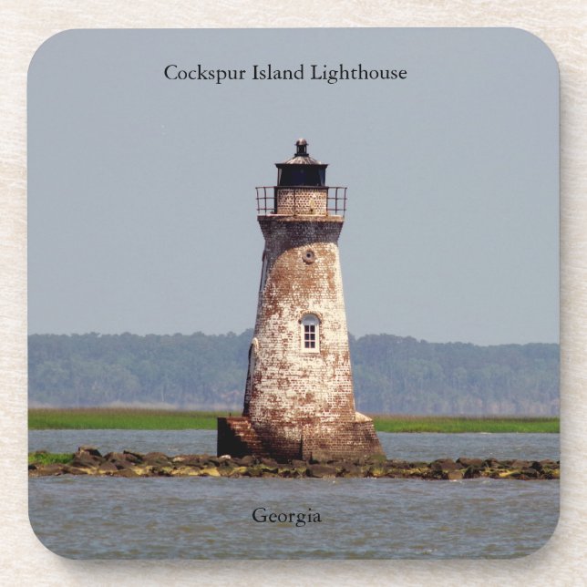 Posavasos Monstruo del faro de Cockspur Island (Frente)