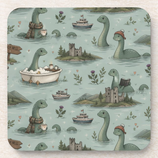 Posavasos Monstruo del Lago Ness (Frente)