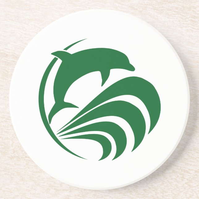 Posavasos Monstruo del tatuaje del delfín (Frente)