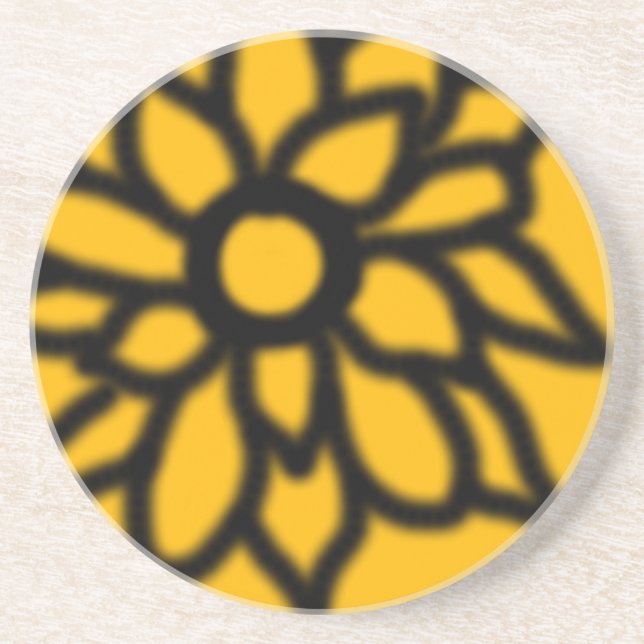 Posavasos Monstruo Floral Mod (Amarillo) (Frente)