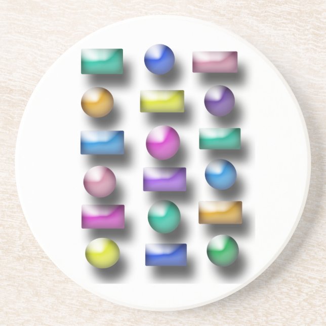Posavasos Monstruo - Formas en tres dimensiones (Frente)