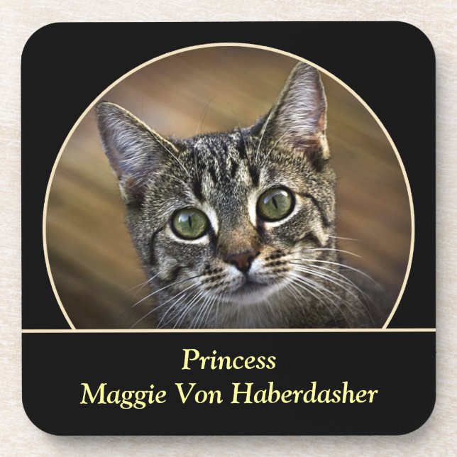 Posavasos Monstruo fotográfico Mascota personalizado (Frente)