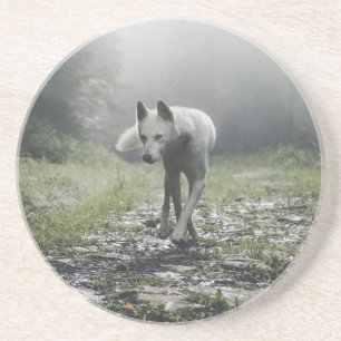 Posavasos Monstruo Husky Siberiano Blanco