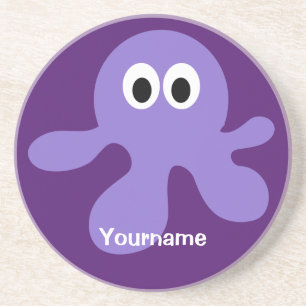 Posavasos Monstruo monocromático del personalizado Octopus