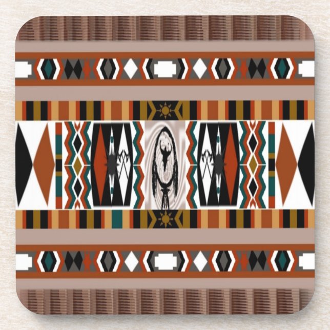 Posavasos Monstruo nativo americano Dreamcatcher Cork (Frente)