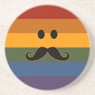 Posavasos Monstruo personalizado del Orgullo de Mustache