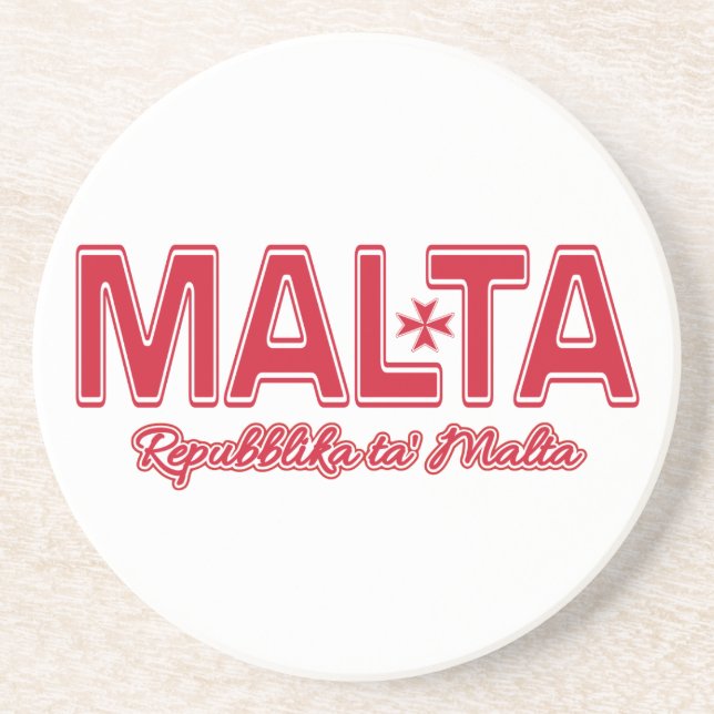 Posavasos Monstruo personalizado MALTA (Frente)
