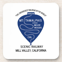 Posavasos Monstruo plástico Crookedest Ferrocarril Mt Tamalp