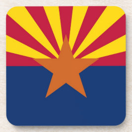 Posavasos Monstruo plástico duro con bandera de Arizona, EE.