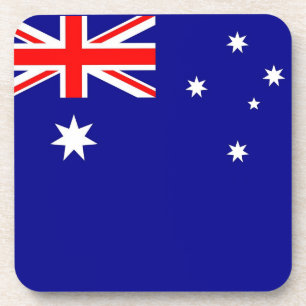 Posavasos Monstruo plástico duro con bandera de Australia