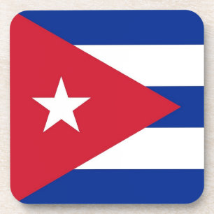 Posavasos Monstruo plástico duro con bandera de Cuba