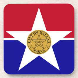 Posavasos Monstruo plástico duro con bandera de Dallas