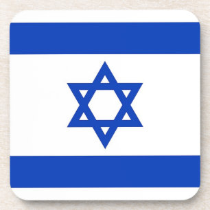 Posavasos Monstruo plástico duro con bandera de Israel