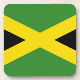 Posavasos Monstruo plástico duro con bandera de Jamaica