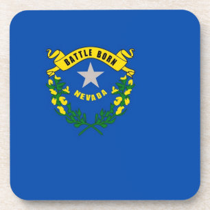 Posavasos Monstruo plástico duro con bandera de Nevada