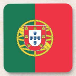 Posavasos Monstruo plástico duro con bandera de Portugal