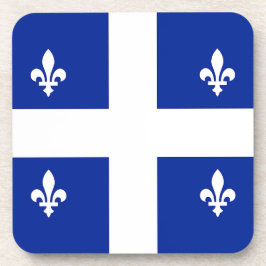 Posavasos Monstruo plástico duro con bandera de Quebec, Cana