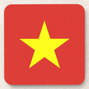 Posavasos Monstruo plástico duro con bandera de Vietnam