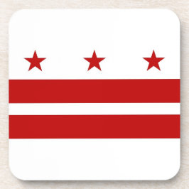 Posavasos Monstruo plástico duro con bandera de Washington D