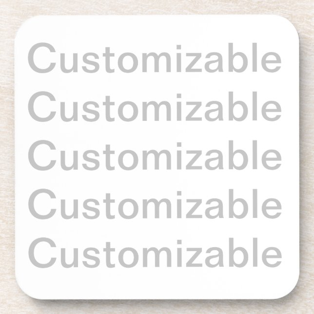Posavasos Monstruo plástico duro de personalizable (Frente)