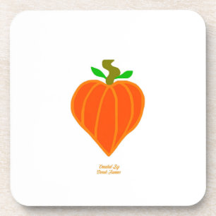 Posavasos Monstruo plástico duro del corazón de calabaza
