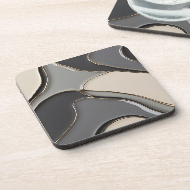 Posavasos Monstruo plástico duro en un gráfico elegante (Lado Izquierdo)