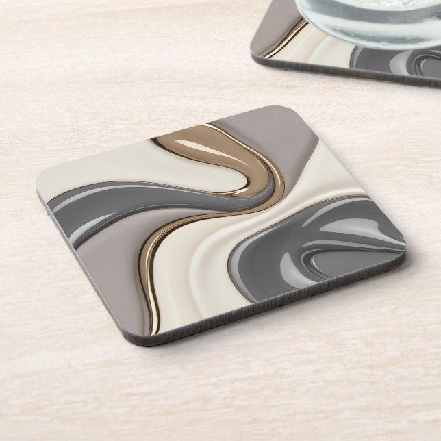 Posavasos Monstruo plástico duro en un gráfico elegante (Lado Izquierdo)