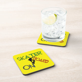 Posavasos Monstruo plástico duro - Skater a bordo