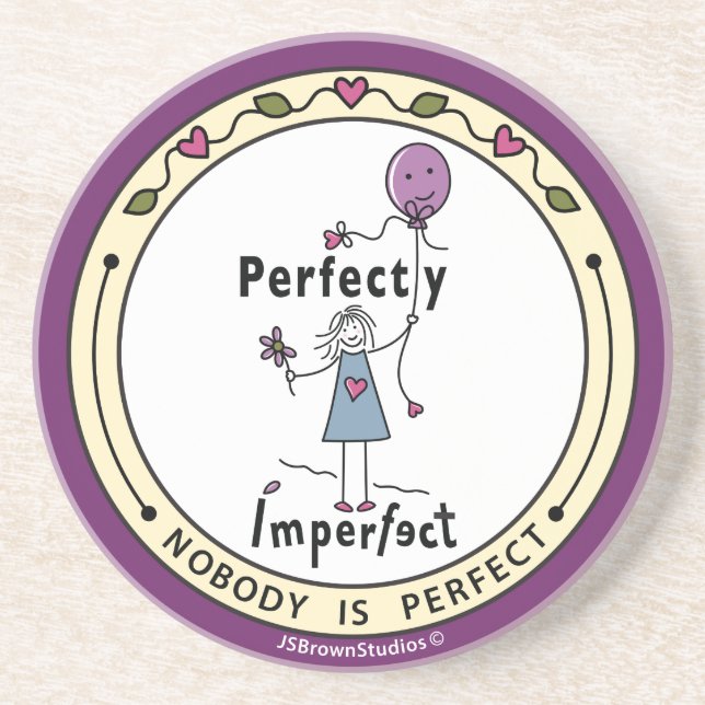 Posavasos Monstruo redondeado 1A Perfectamente Imperfecto (Frente)