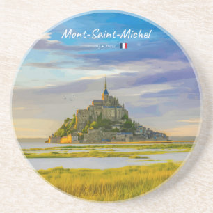 Posavasos Mont-Saint-Michel, Francia - Abadía Medieval