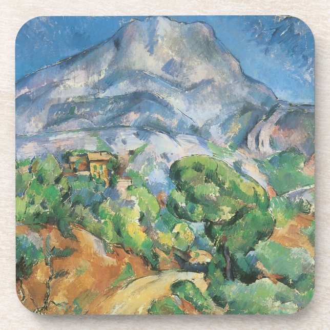 Posavasos Mont Sainte Victoire sobre Tholonet, Paul Cezanne (Frente)